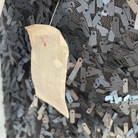 NWT B Darlin Black Sequin Halter Backless Bow Mini Shift Dress Sz 7/8 - Picture 9 of 11